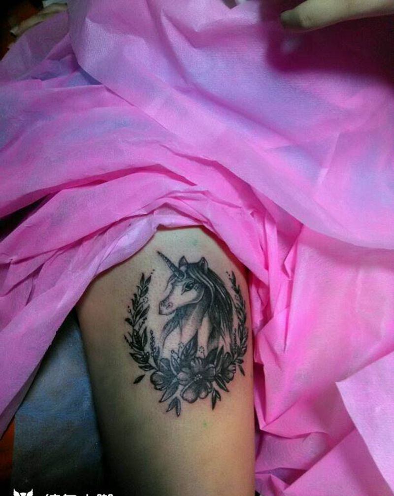 独角兽纹身图片