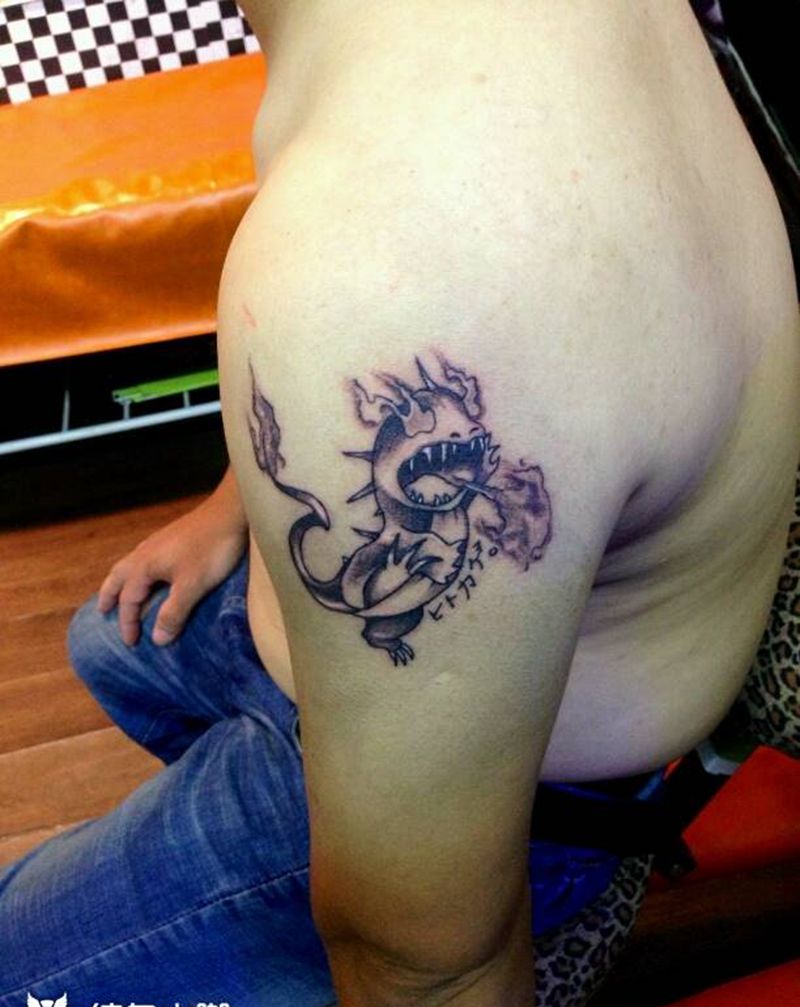 小火龙纹身图片