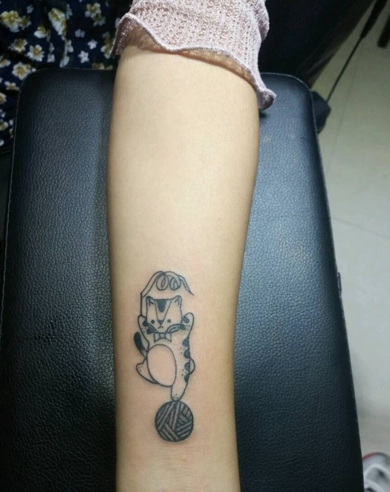 小图。萌萌哒纹身图片_手臂清新动物成品纹身图案