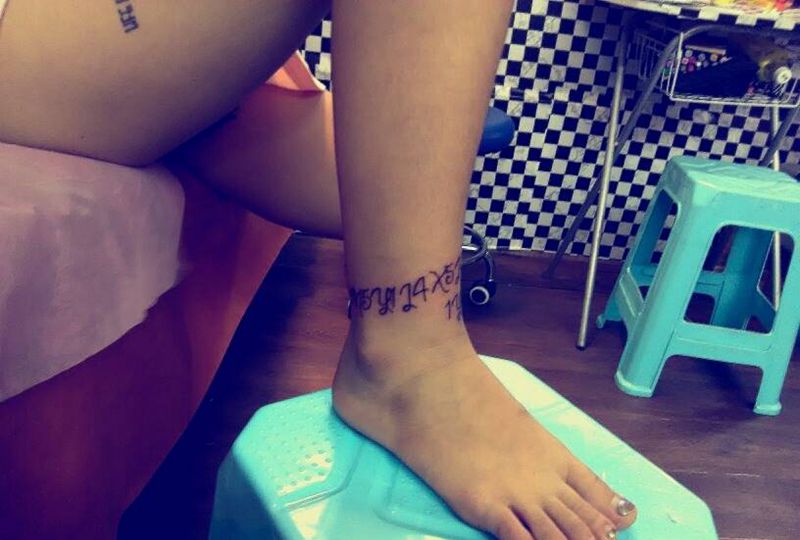 数字字母纹身图片