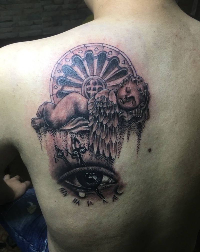 天使之眼纹身图片