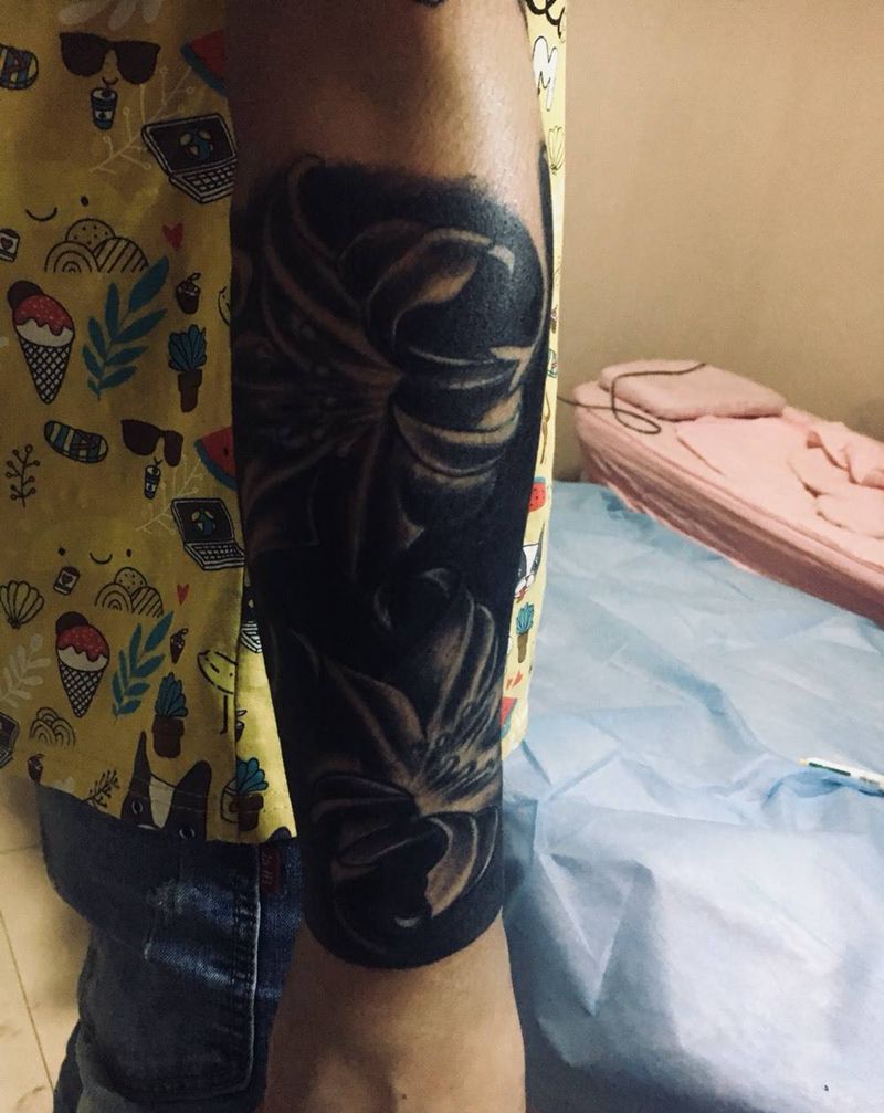 修改黑臂纹身图片