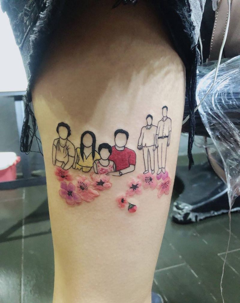 全家福纹身图片