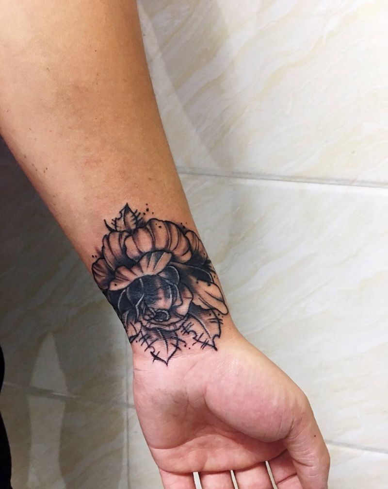 花（覆盖)纹身图片