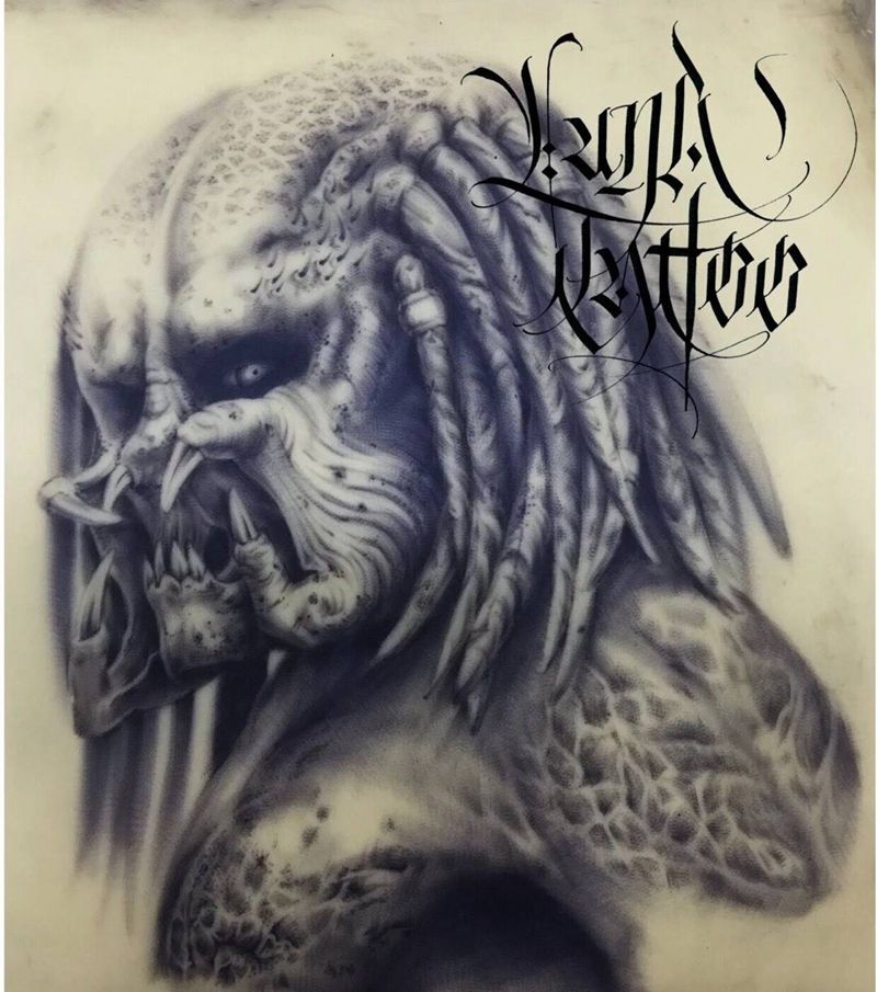 铁血战士纹身图片