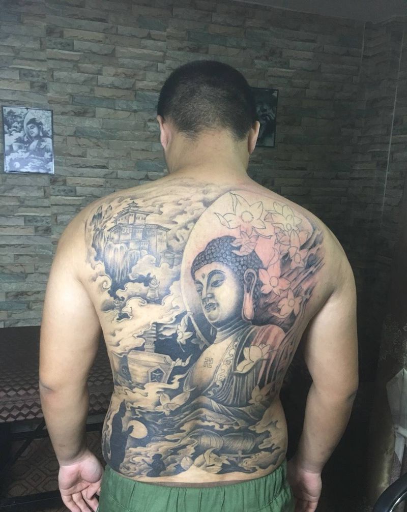 佛纹身图片