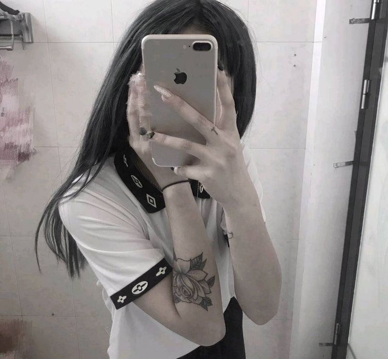 素花买家秀纹身图片_手臂素花纹身图案