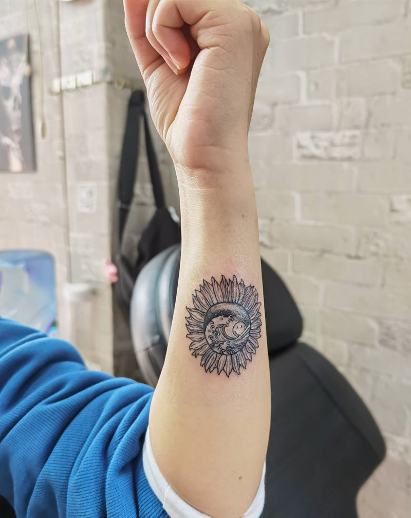 小清新纹身图片_手臂新传统纹身图案