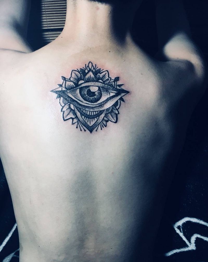 点刺眼睛纹身图片