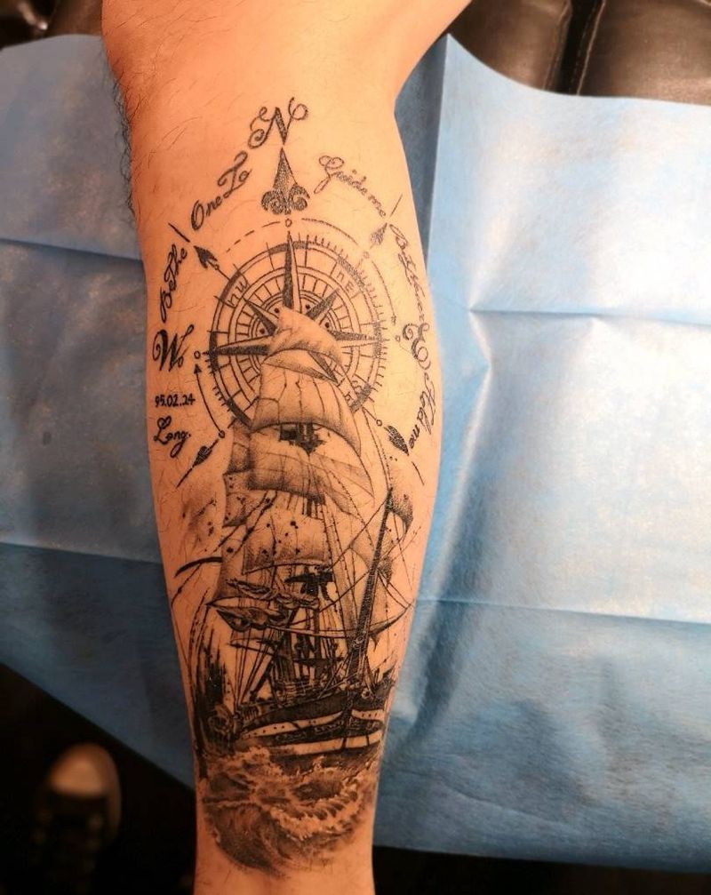 一帆风顺纹身图片