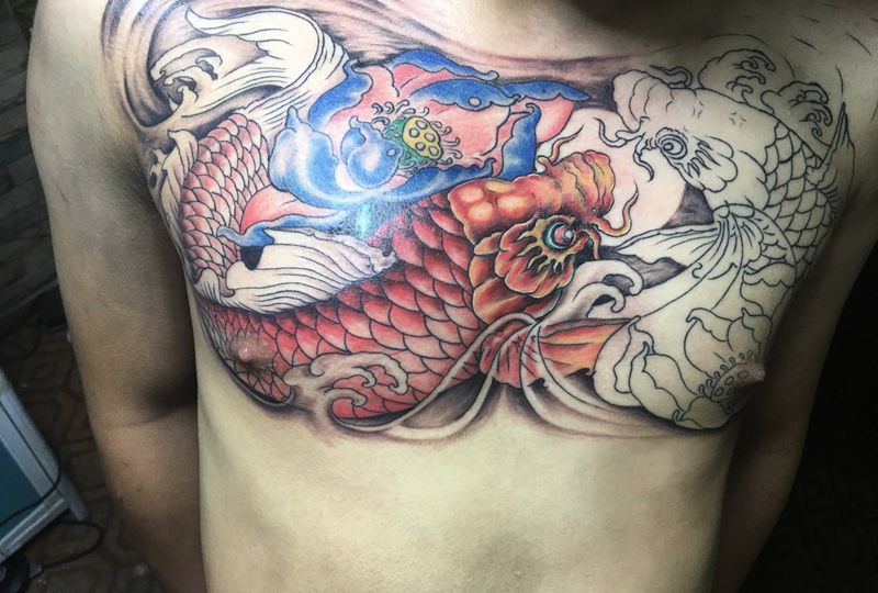 花胸鱼纹身图片