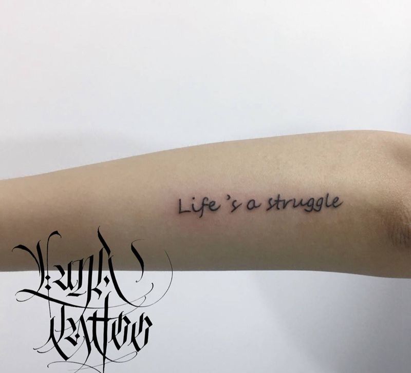 小英文纹身图片