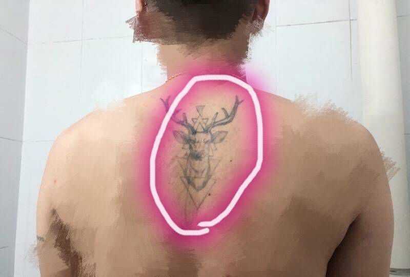 修改鹿头纹身图片