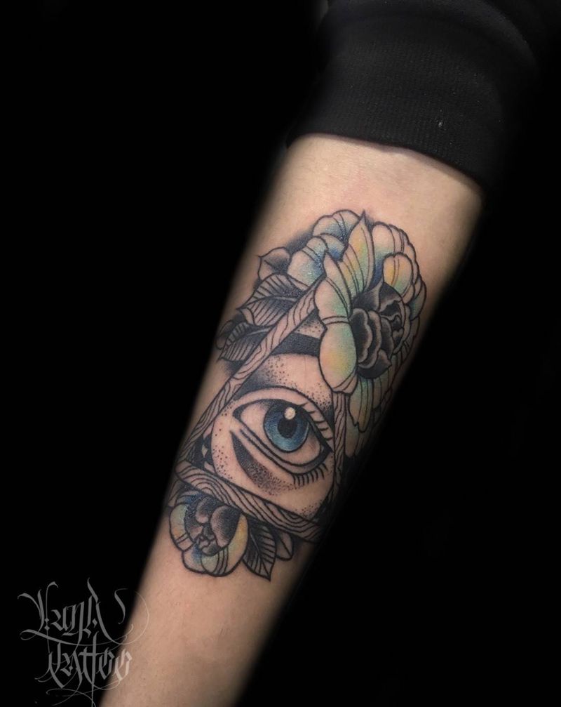 上帝之眼纹身图片