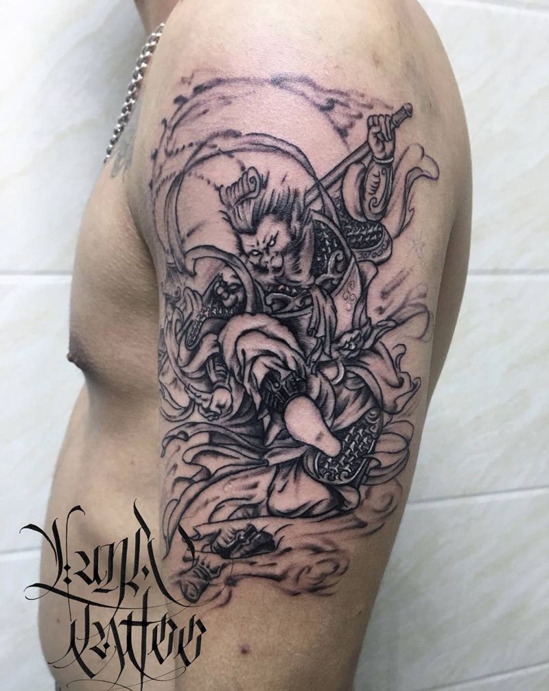 孙悟空纹身图片