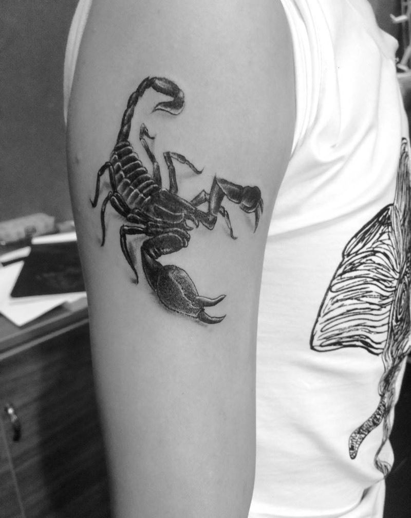 蝎子纹身图片
