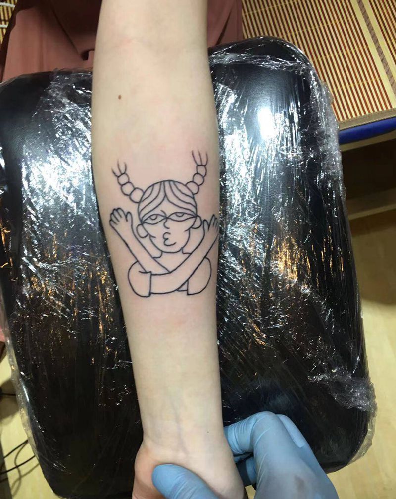 oldschool（原相机拍摄纹身图片_手部纹身图案