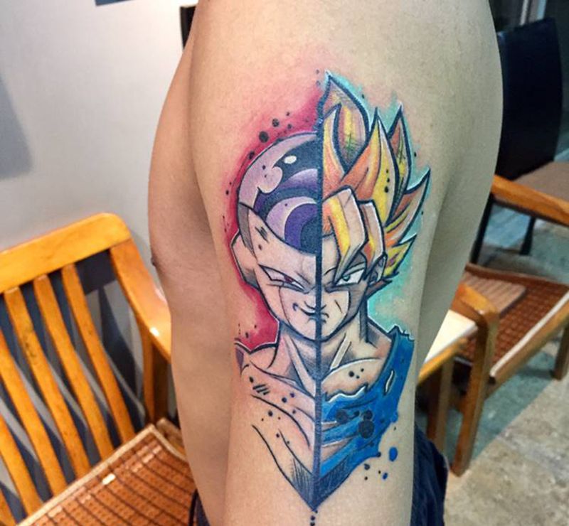 龙珠纹身图片_New School纹身图案