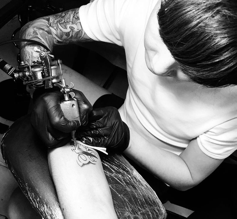 花体英文纹身图片