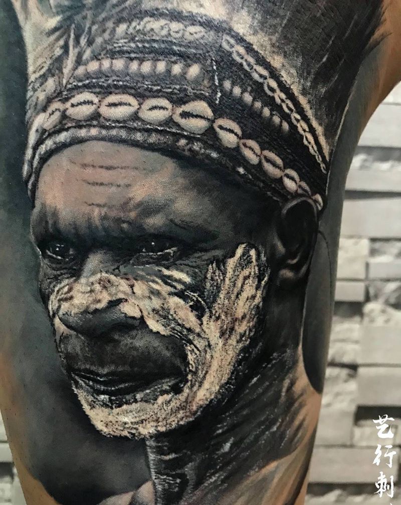 work·土著人纹身图片