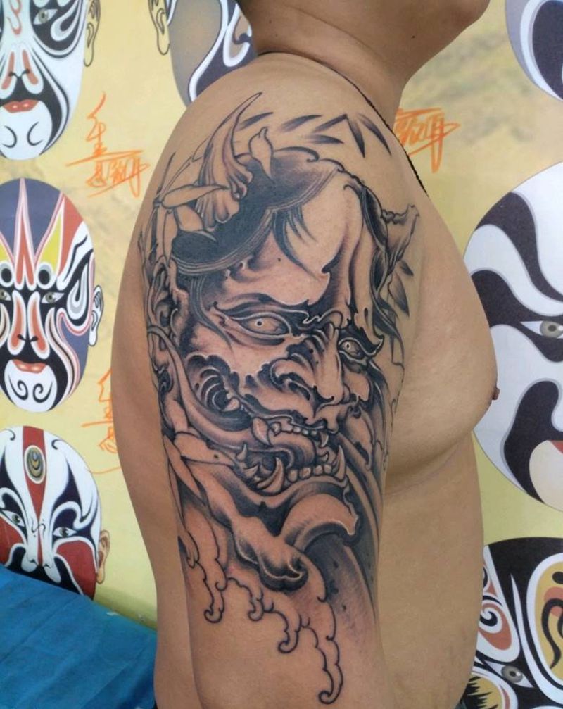 般若纹身图片_手臂手部新传统般若纹身图案