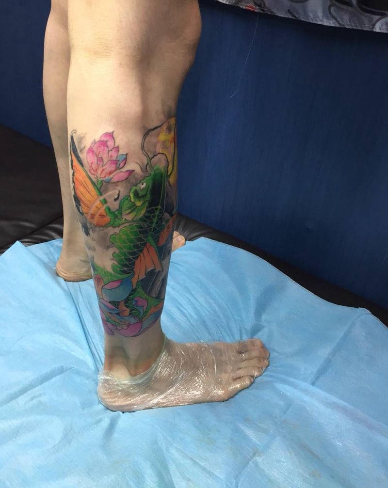 彩色新传统纹身图片