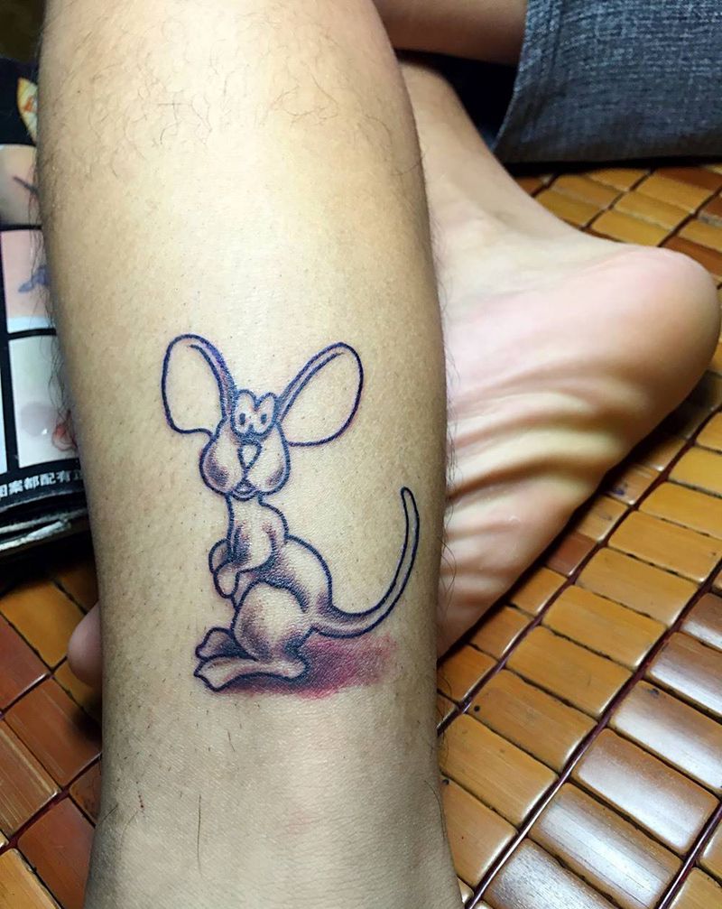袋鼠纹身图片