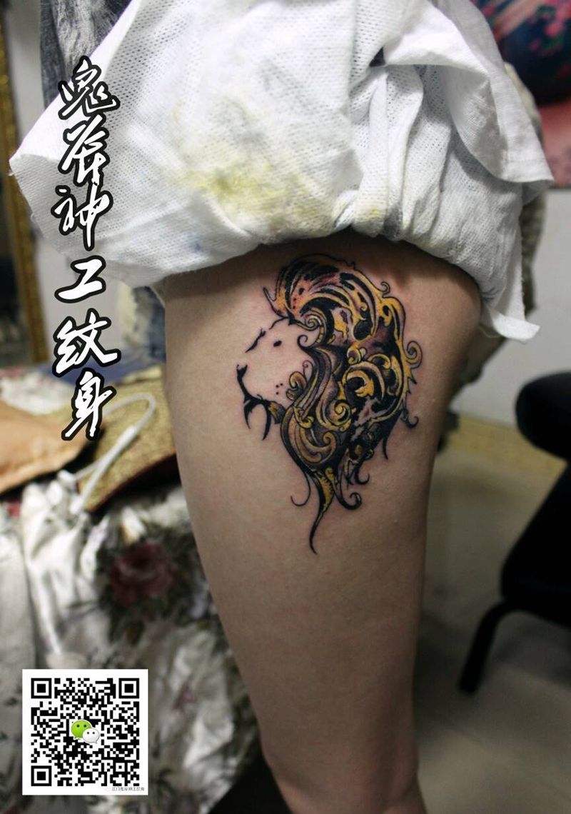 狮子纹身纹身图片
