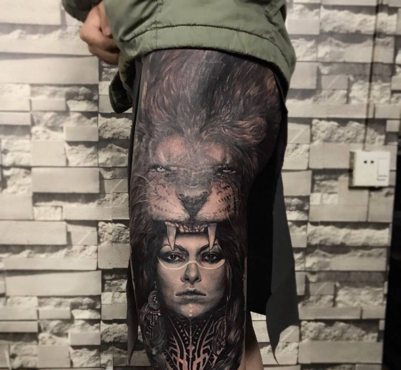 写实主义纹身图片