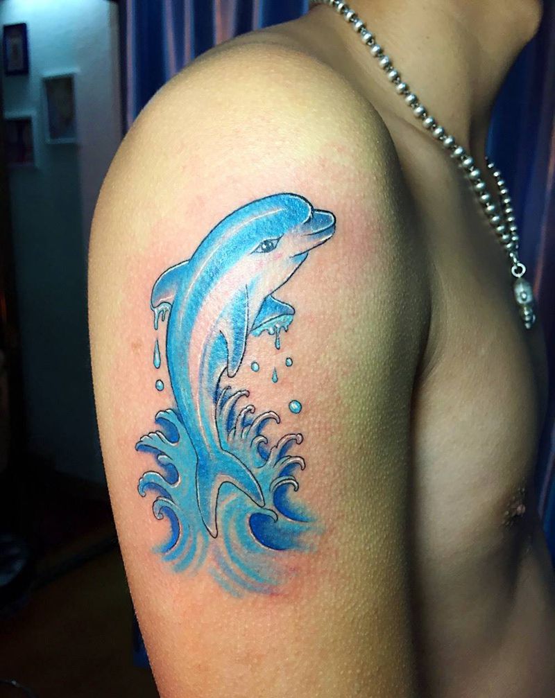 海豚纹身图片