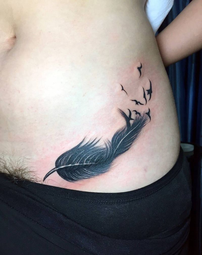 旧纹身遮盖纹身图片