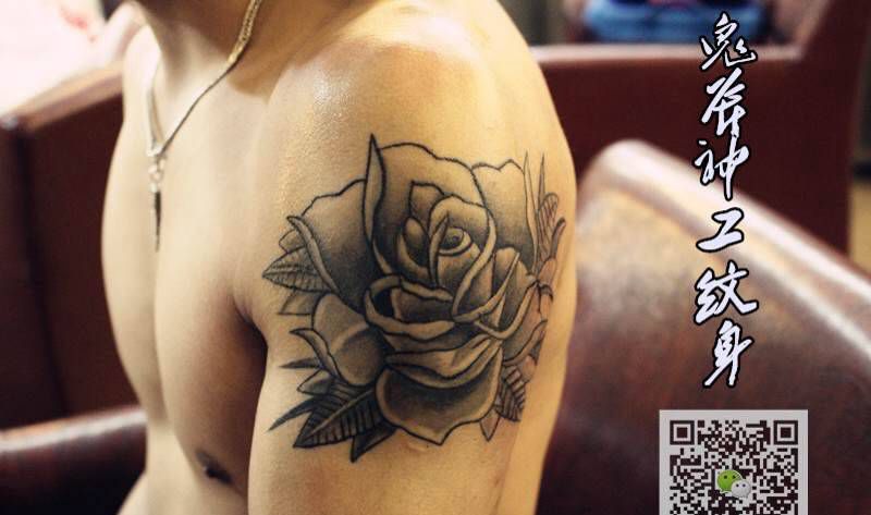 玫瑰纹身图片