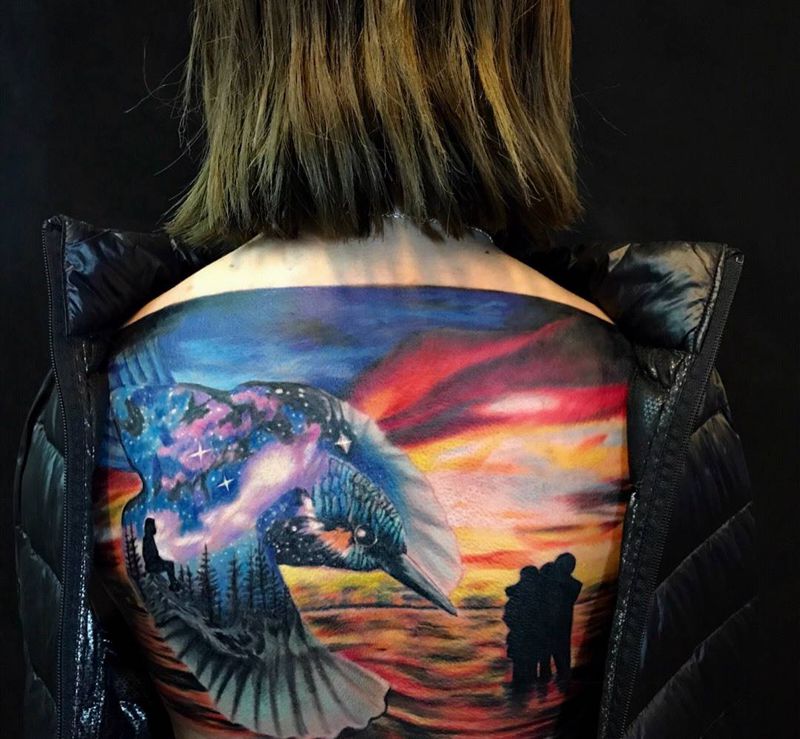 中途能睡着的Beautiful girl纹身图片