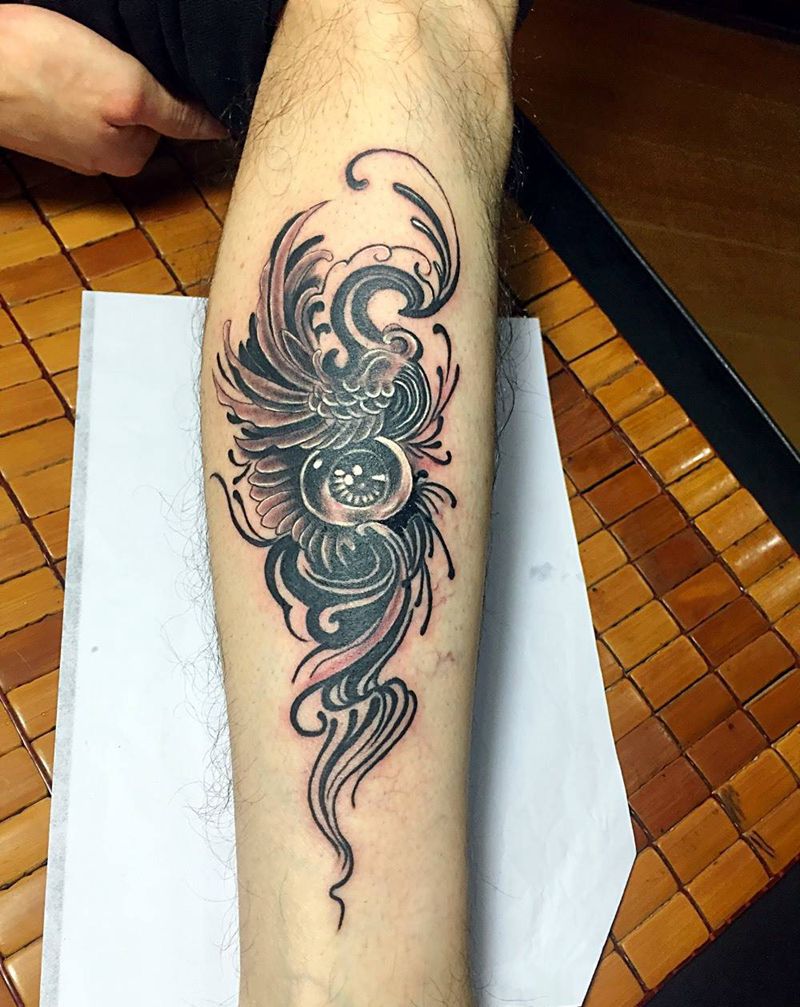 凤凰概念图纹身图片