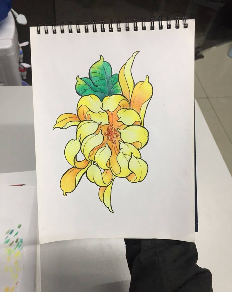 本人临摹的手稿纹身图片