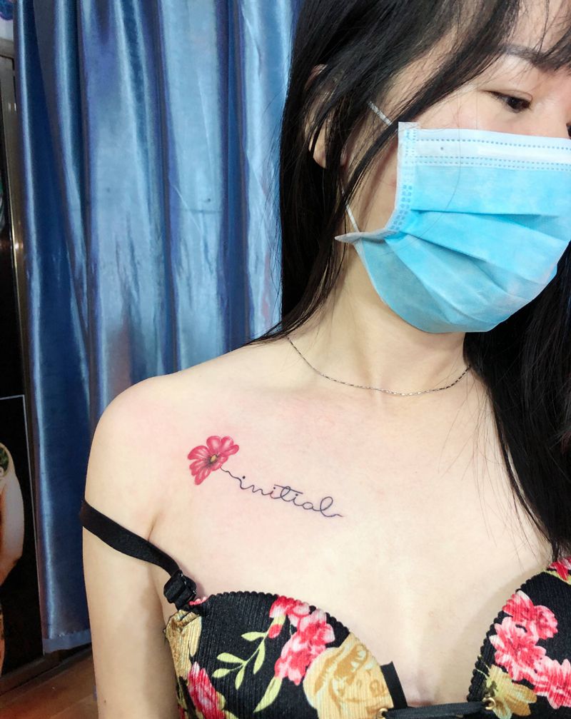 小花花纹身图片