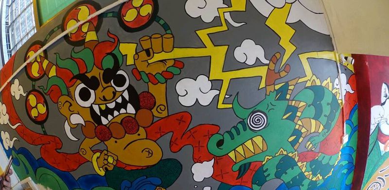 涂鸦纹身图片_鬼神原创成品纹身图案