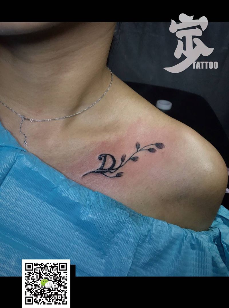 肩花D纹身图片_肩部图腾New School小清新宁少Tattoo纹身图案