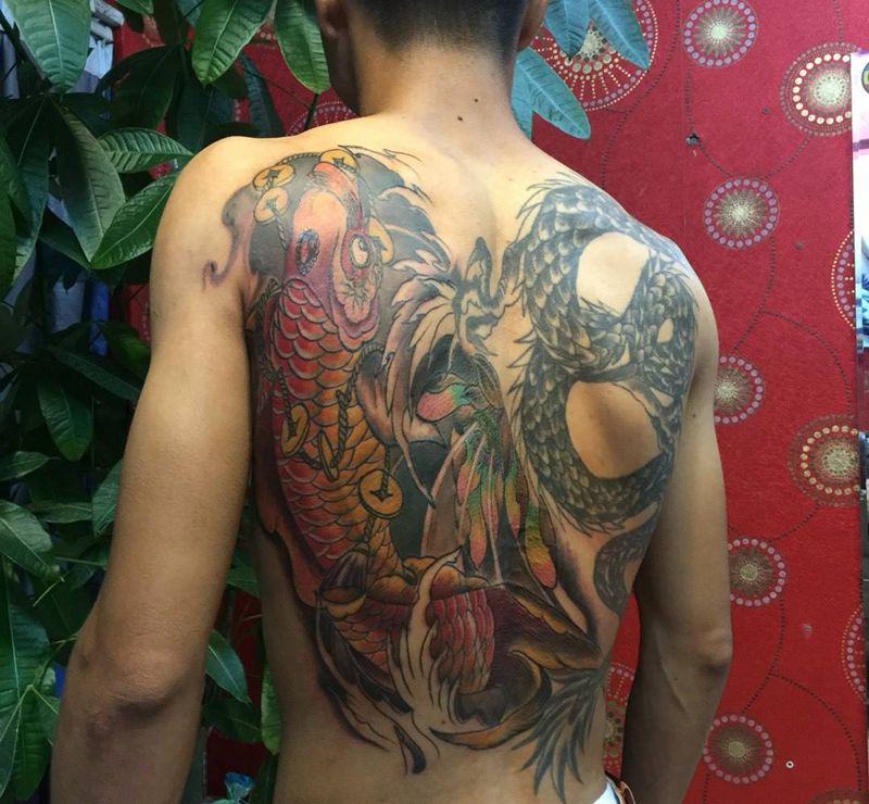 鲤鱼纹身图片
