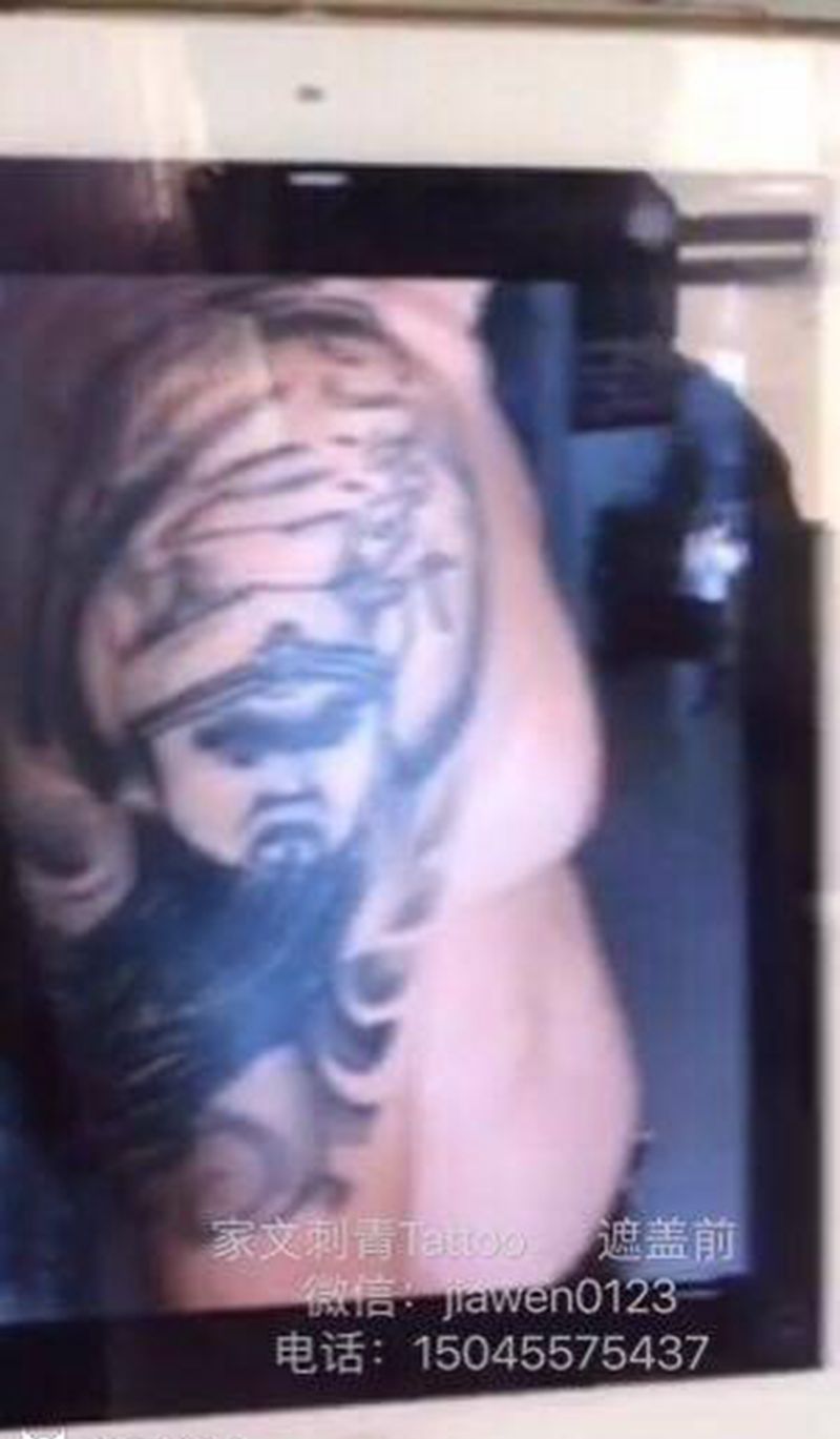 暴力遮盖纹身图片