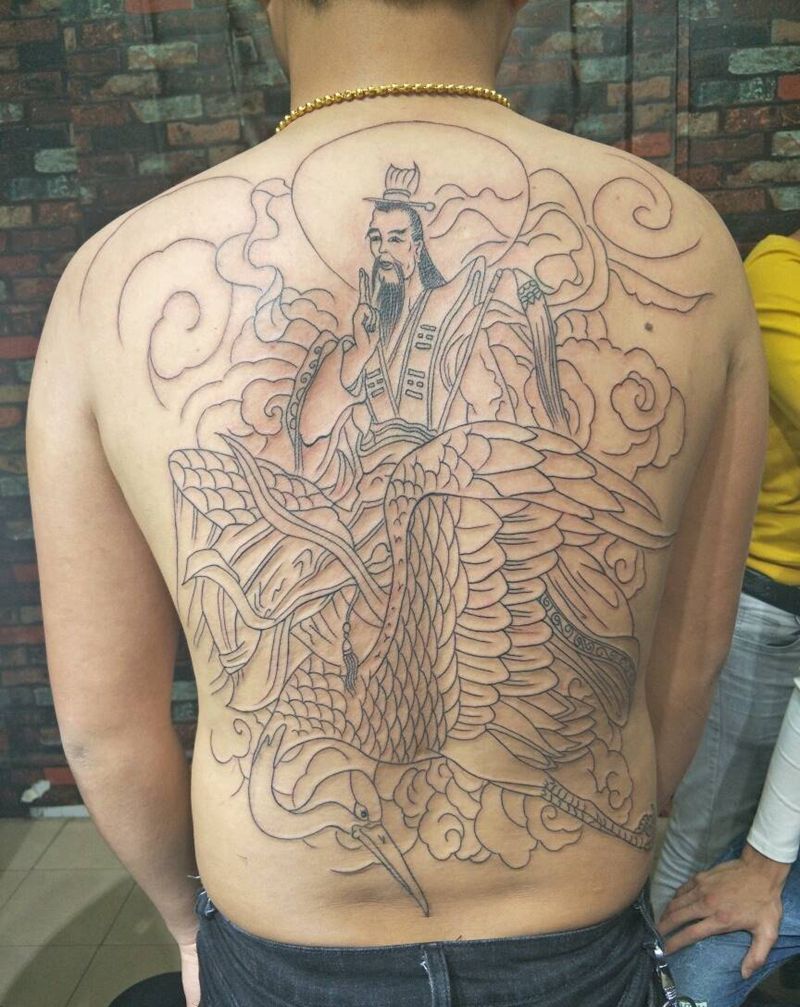 太乙真人纹身图片