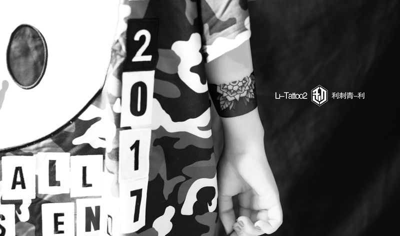 手环纹身图片_手臂图腾纹身图案