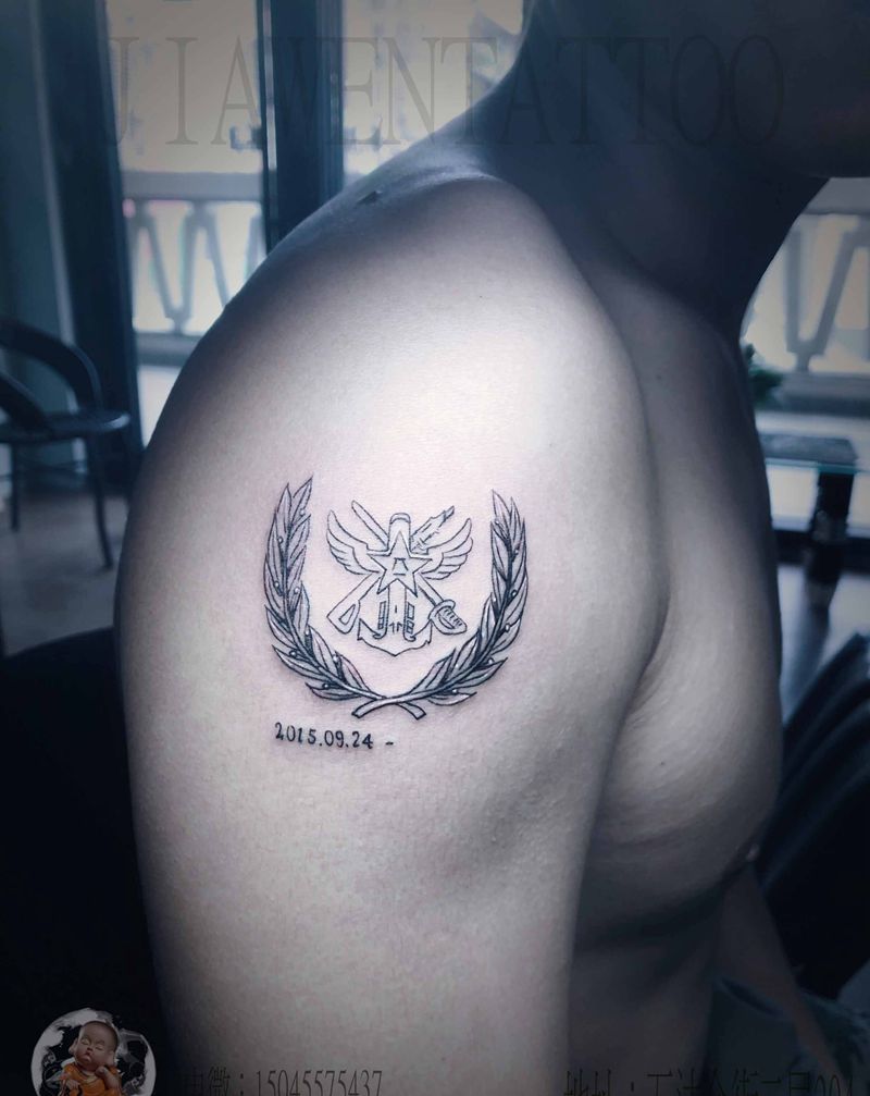 兵哥哥下次再做就是转业时间纹身图片_手部纹身图案