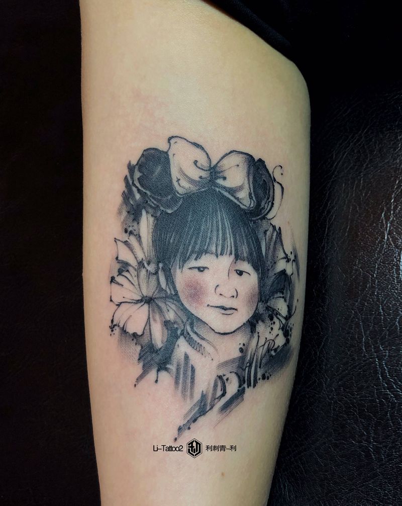 人像纹身图片_手臂纹身图案