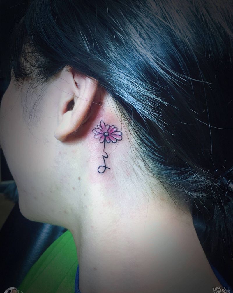 万达店小图纹身图片_颈部纹身图案