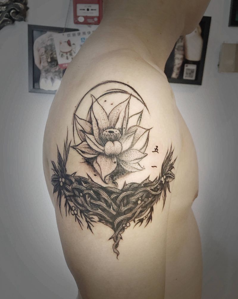 驻店万达店作品跟恢复后纹身图片_腿部纹身图案