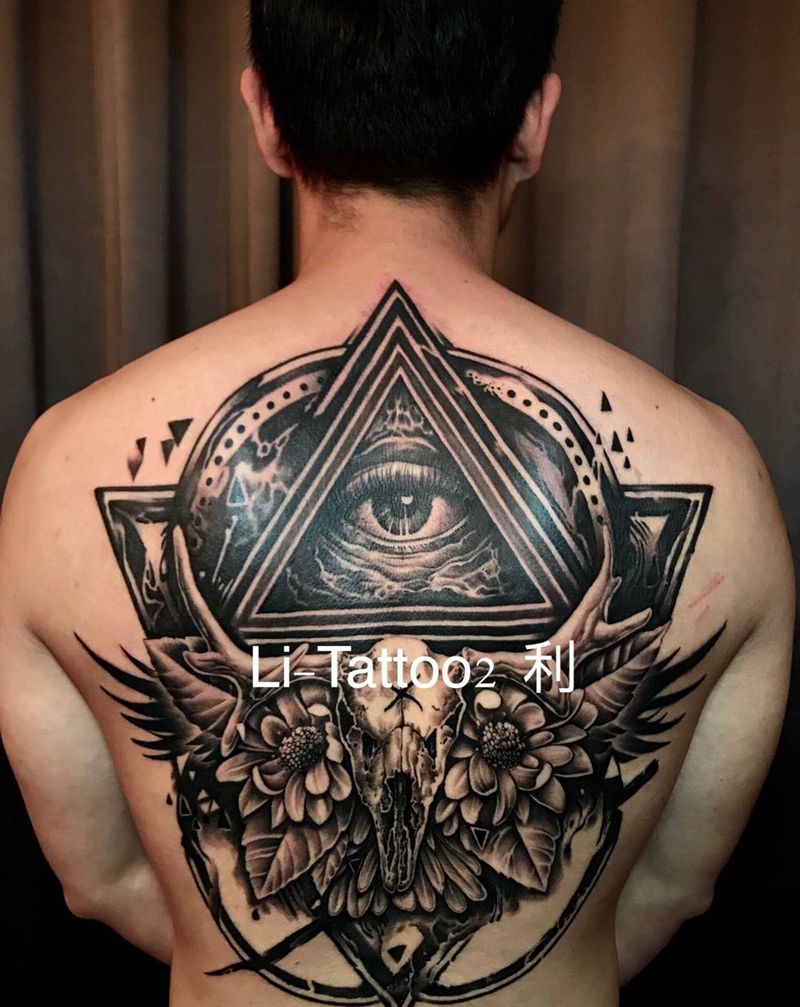 上帝之眼纹身图片