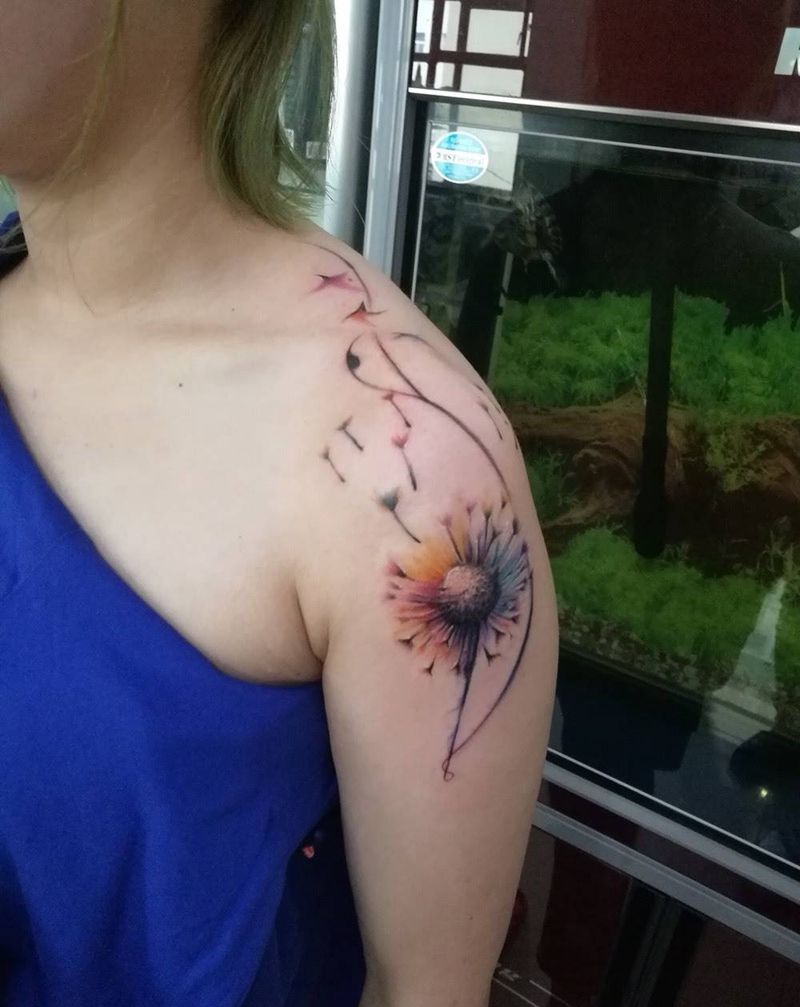 婆婆丁纹身图片