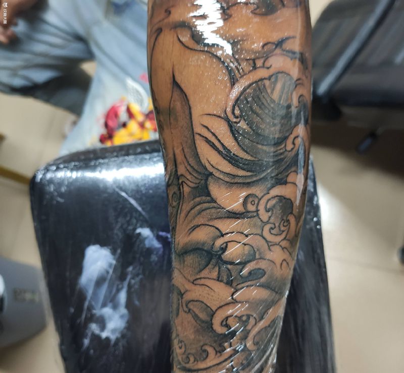 般若纹身图片_手臂新传统纹身图案