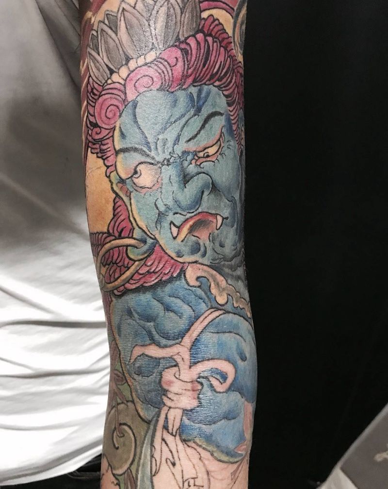 不动明王-下次再提白了纹身图片